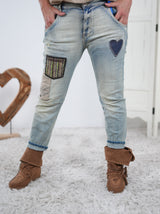 Jeans mit süßem Patch
