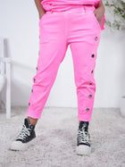 Jogpant mit seitlichen Ösen