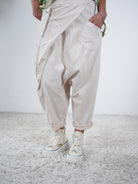 lässige Haremshose One Size (ca Gr. 38 "oversize"-44) Beige