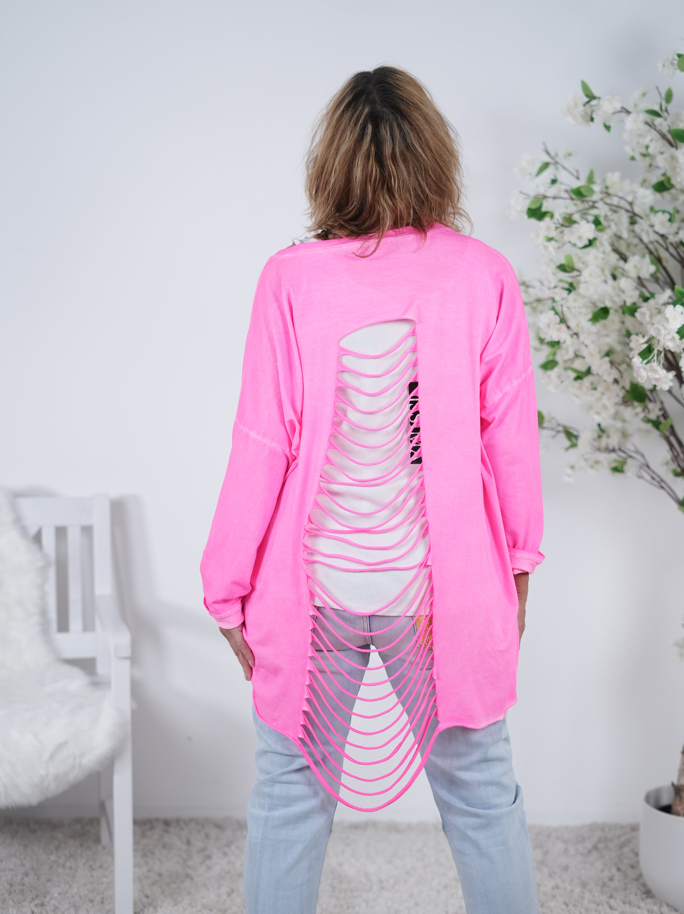 Langarmshirt mit Cut-Out Rücken