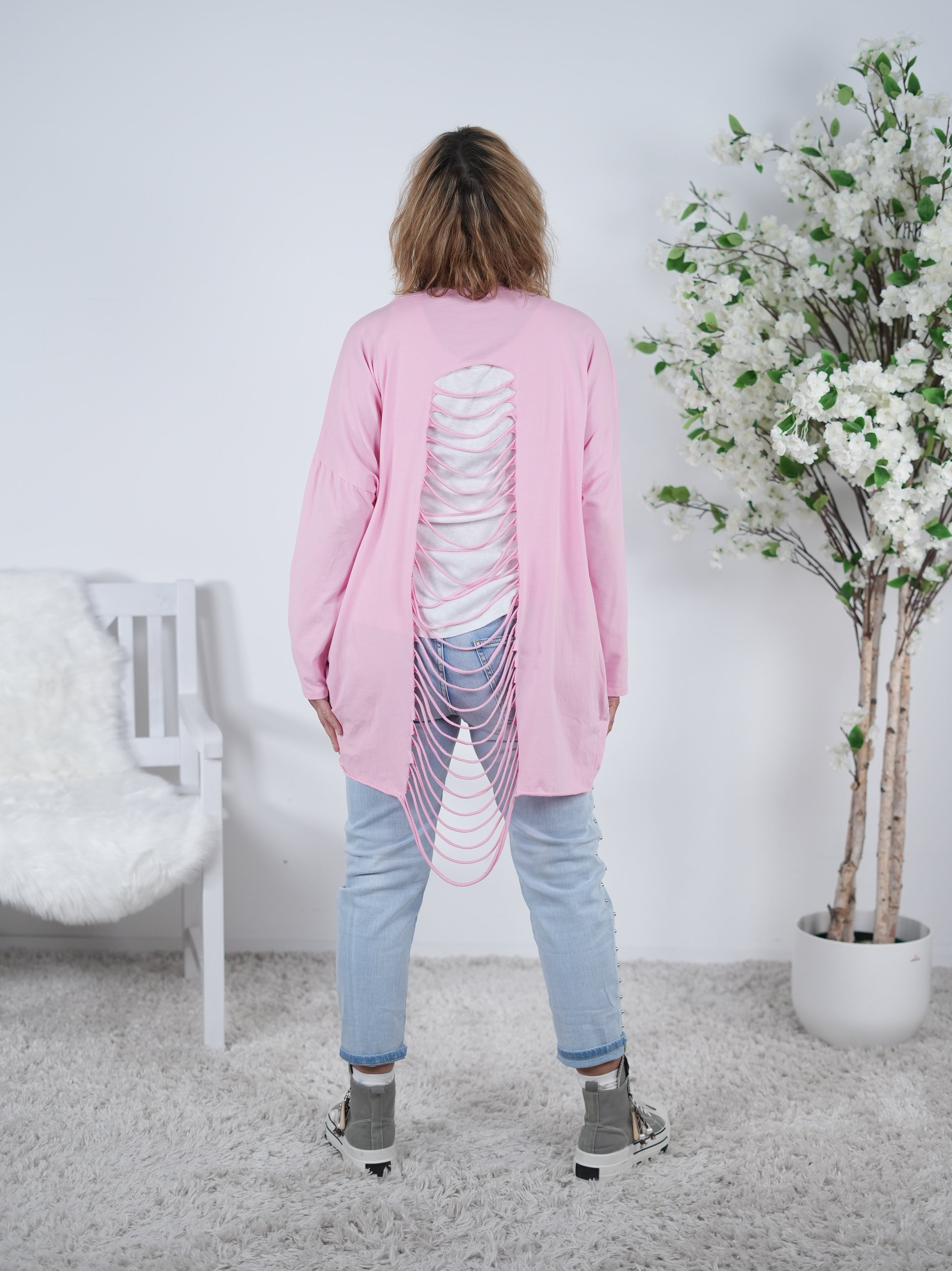 Langarmshirt mit Cut-Out Rücken