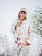 leichte Jeans Jacke im destroyed Look