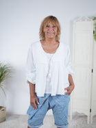 Leichte Musselin Bluse im Boho Style