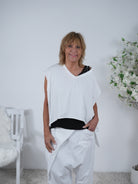 leichter Poncho, unifarben Einheitsgröße (ca Gr. 38-44) Weiß