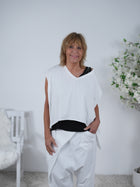 leichter Poncho, unifarben