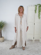 Leichtes Hemdkleid mit Knopfleiste