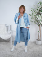 leichtes Jeans Kleid mit Knopfleiste