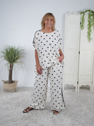 Leichte Marlene Hose im Dot Design