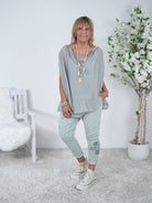 leichtes Top im Seiden Look