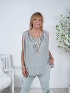 leichtes Top im Seiden Look