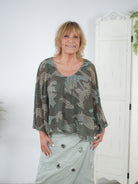 Netz Poncho in Camouflage