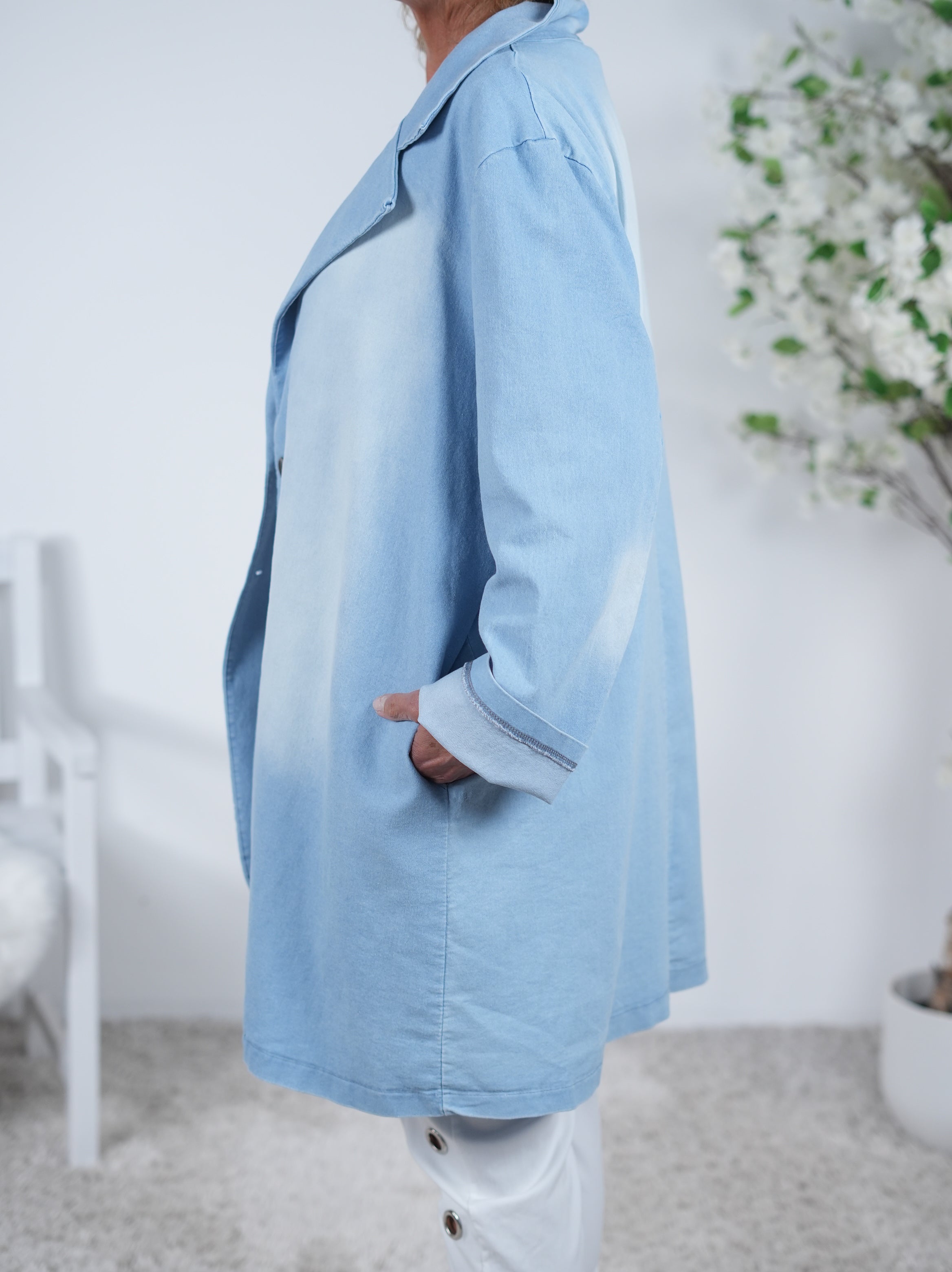 oversize Blazer im Jeans Look