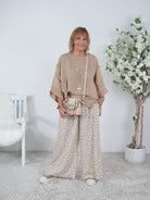 oversize Leinen Shirt mit Außennaht