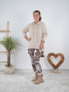 Oversize Longhoody mit Känguru Tasche