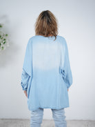 oversize Shirt im Jeans Look