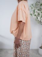 oversize Shirt mit Gummibund am Abschluss