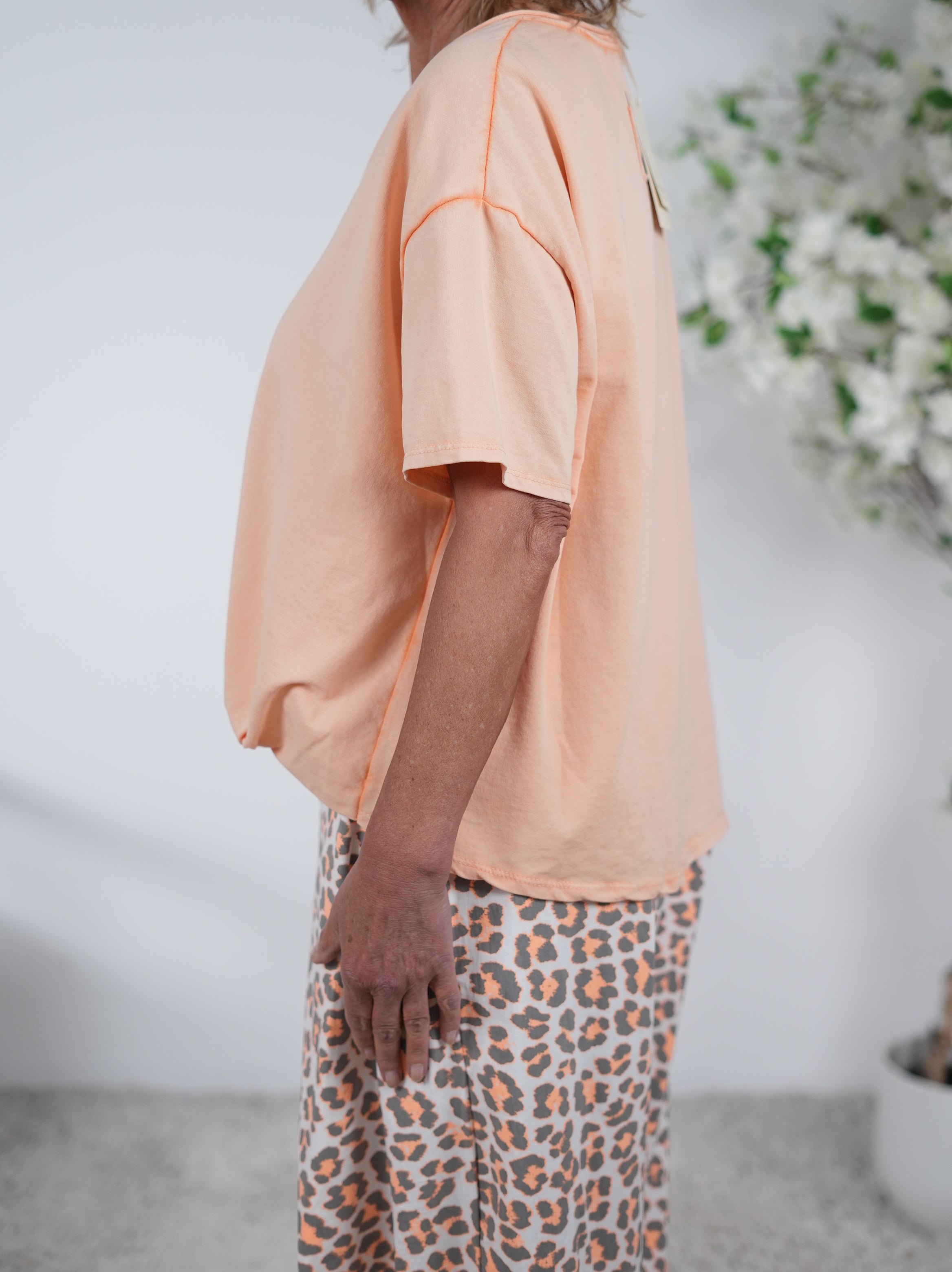 oversize Shirt mit Gummibund am Abschluss