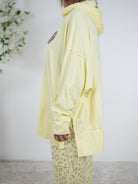 oversize Shirt mit Kapuze und Skull Patch