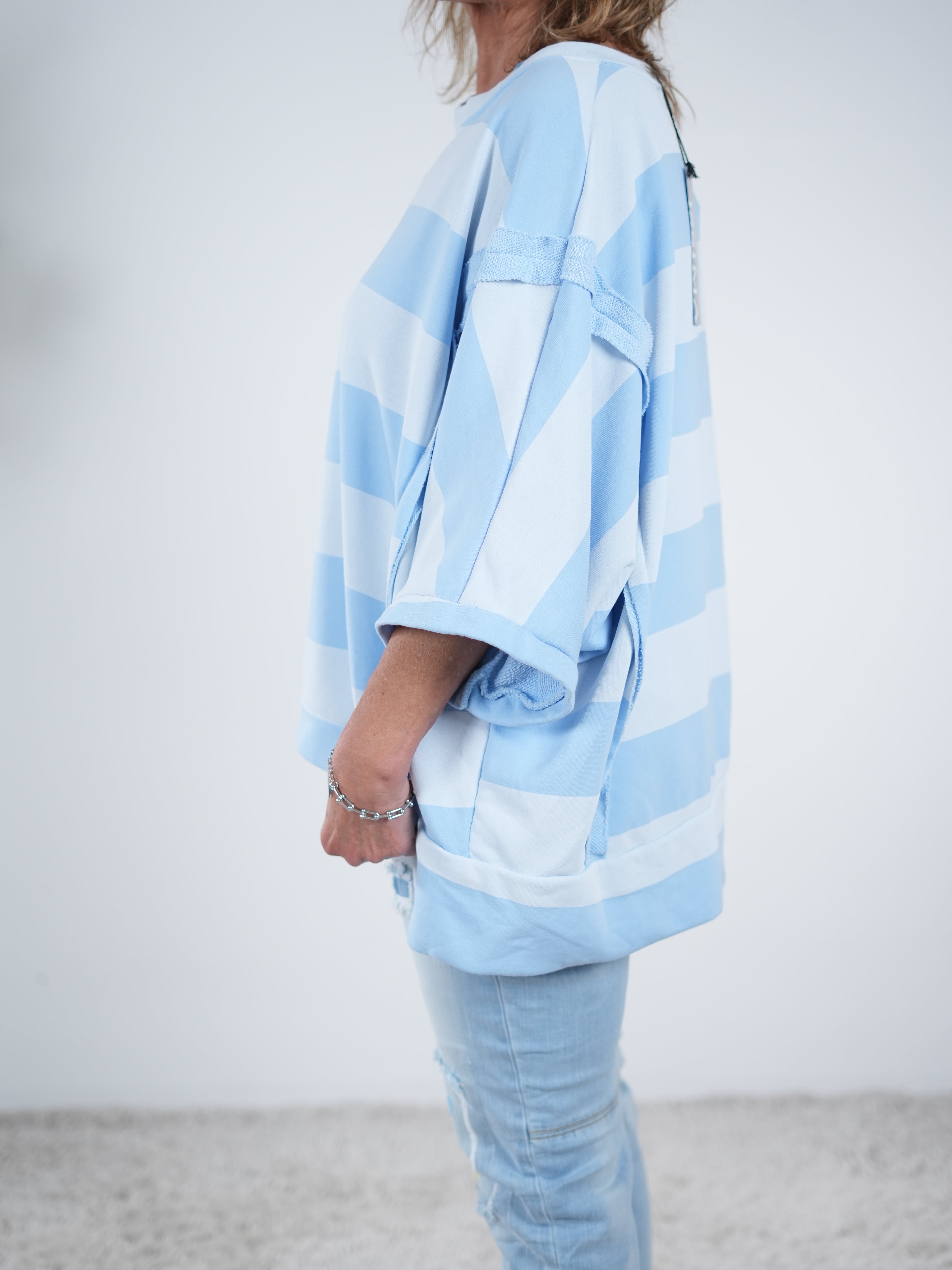 oversized Sweaty im Streifen Design