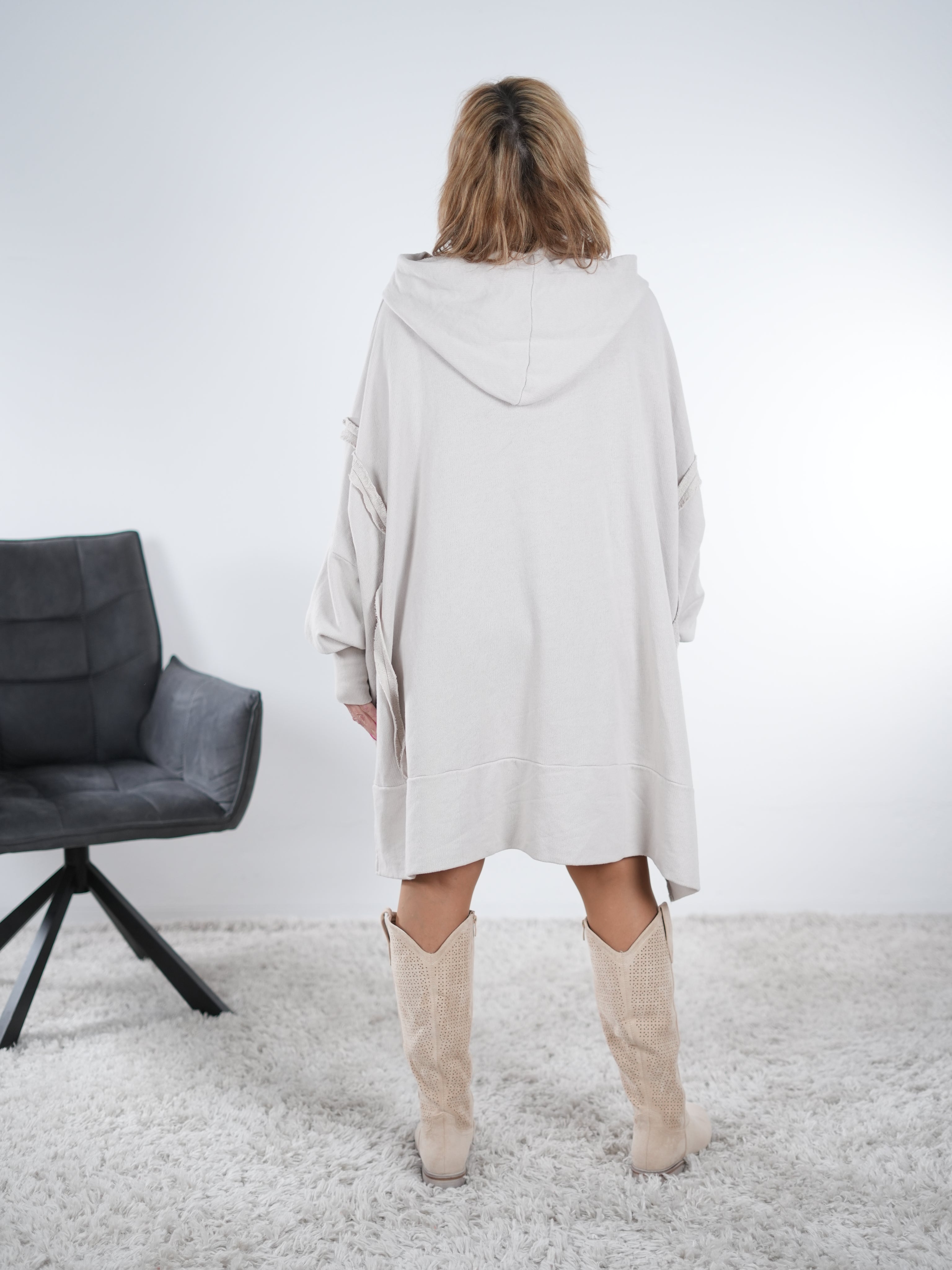 oversized Tunika mit Kapuze