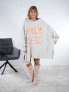 oversized Tunika mit Kapuze