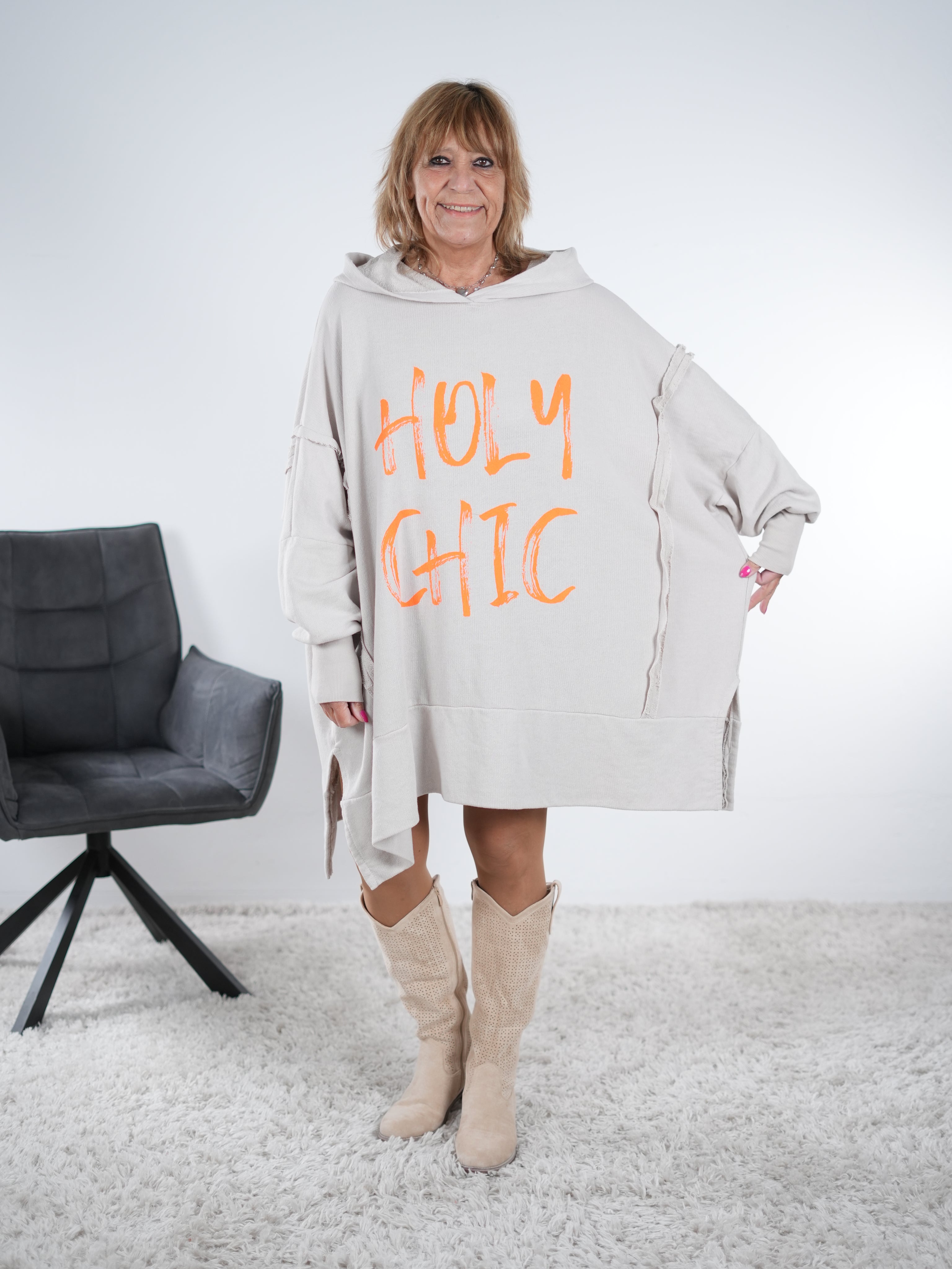 oversized Tunika mit Kapuze