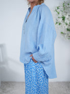 Piratenbluse aus Leinen