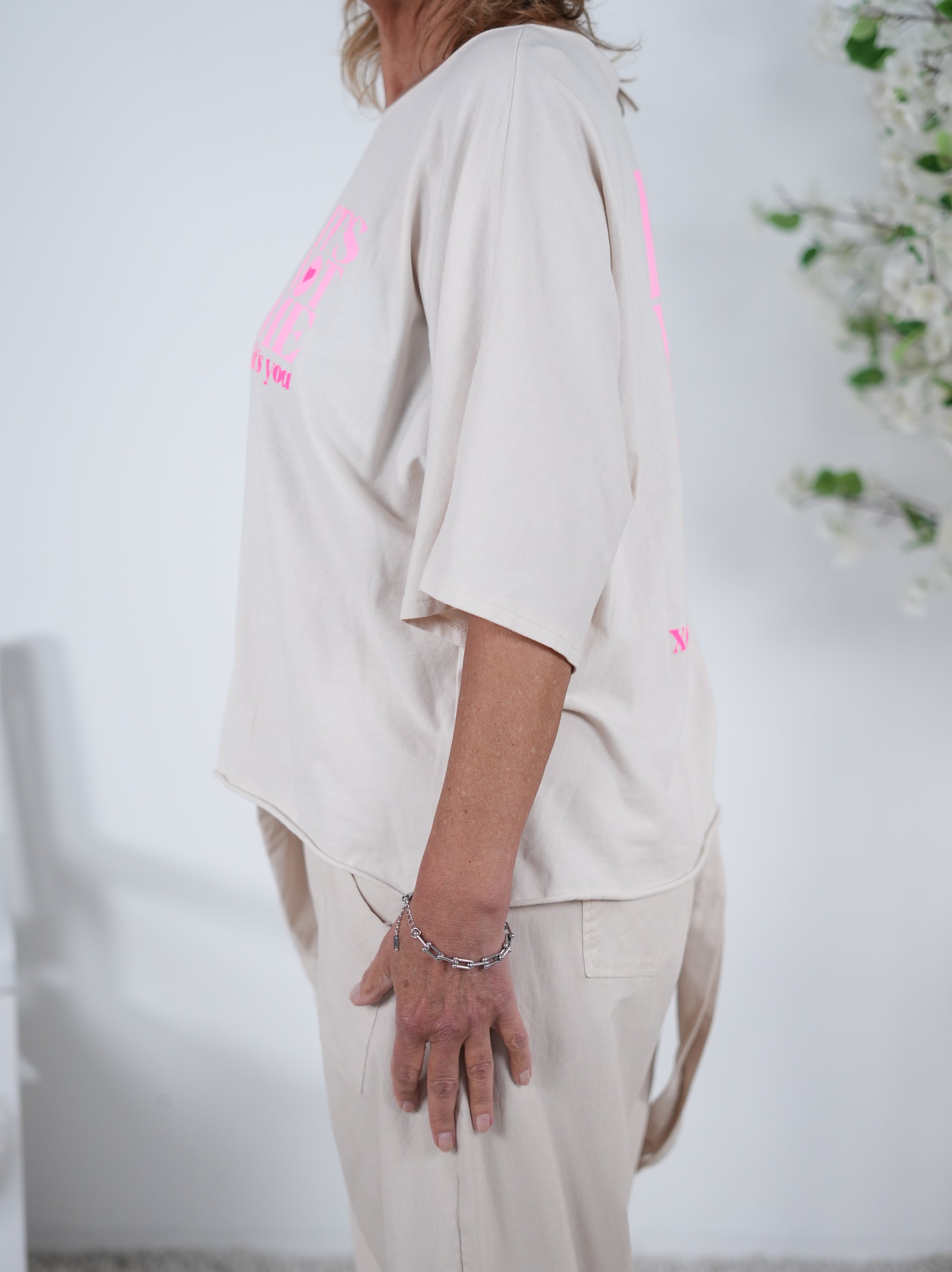 Shirt mit überschnittenem Arm