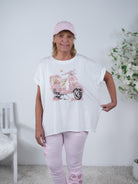 Shirt mit Vespa Print und Strasssteinen