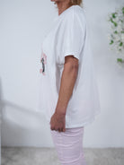 Shirt mit Vespa Print und Strasssteinen