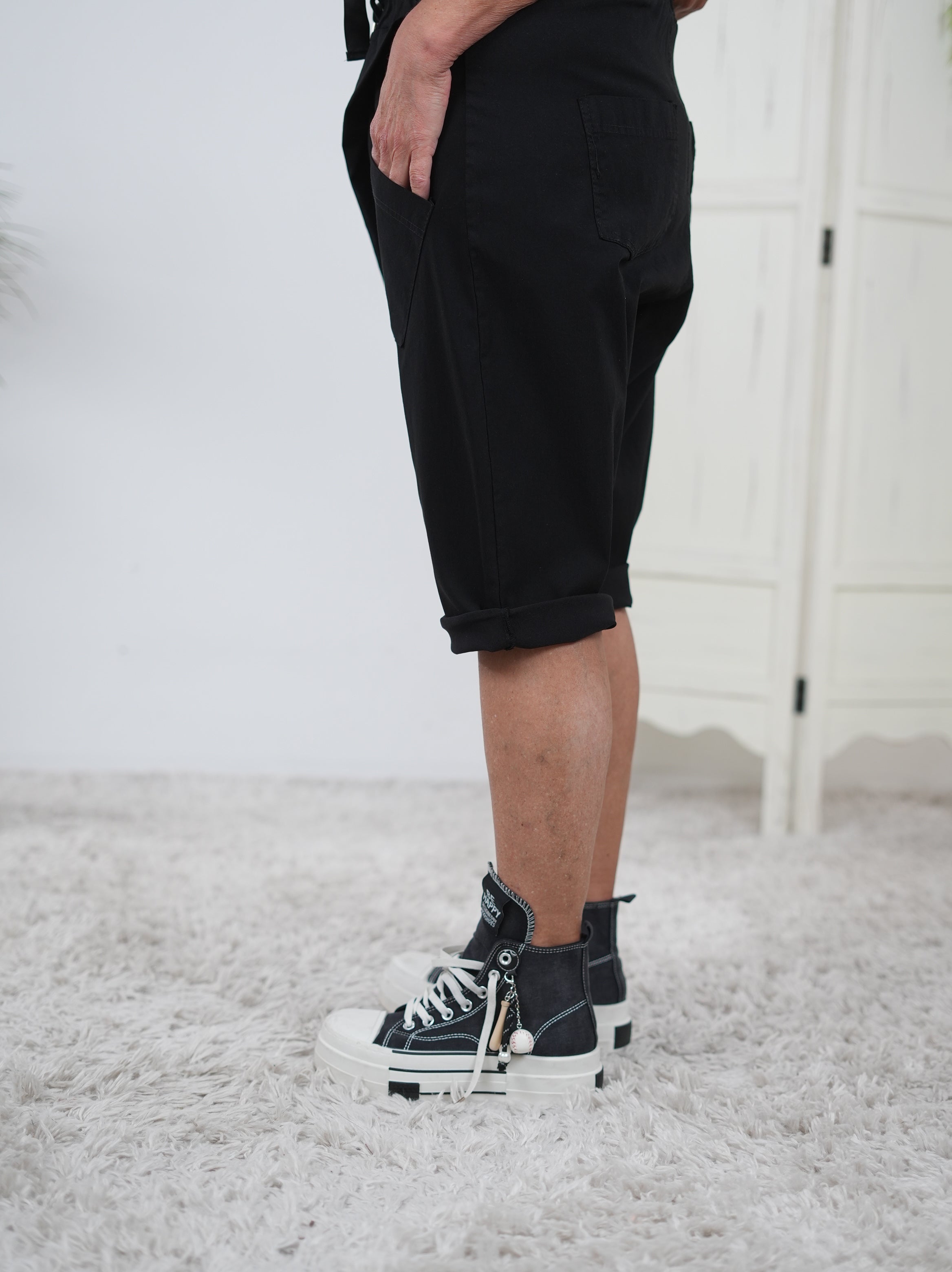 sportliche, kurze Baggy mit Gummizug
