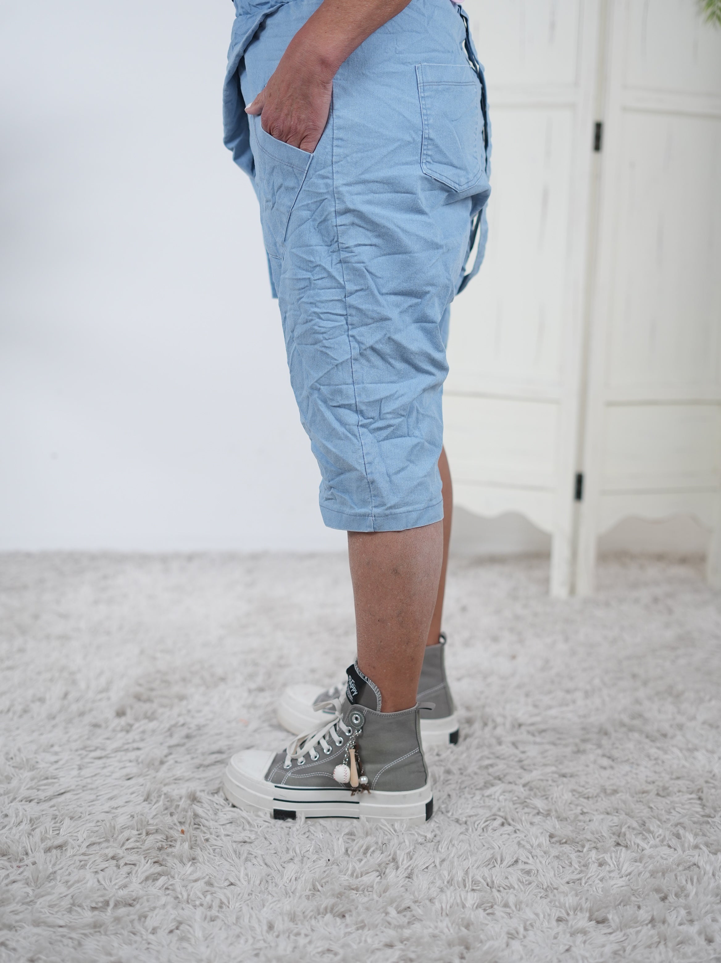 Sportliche Short in Jeans Optik