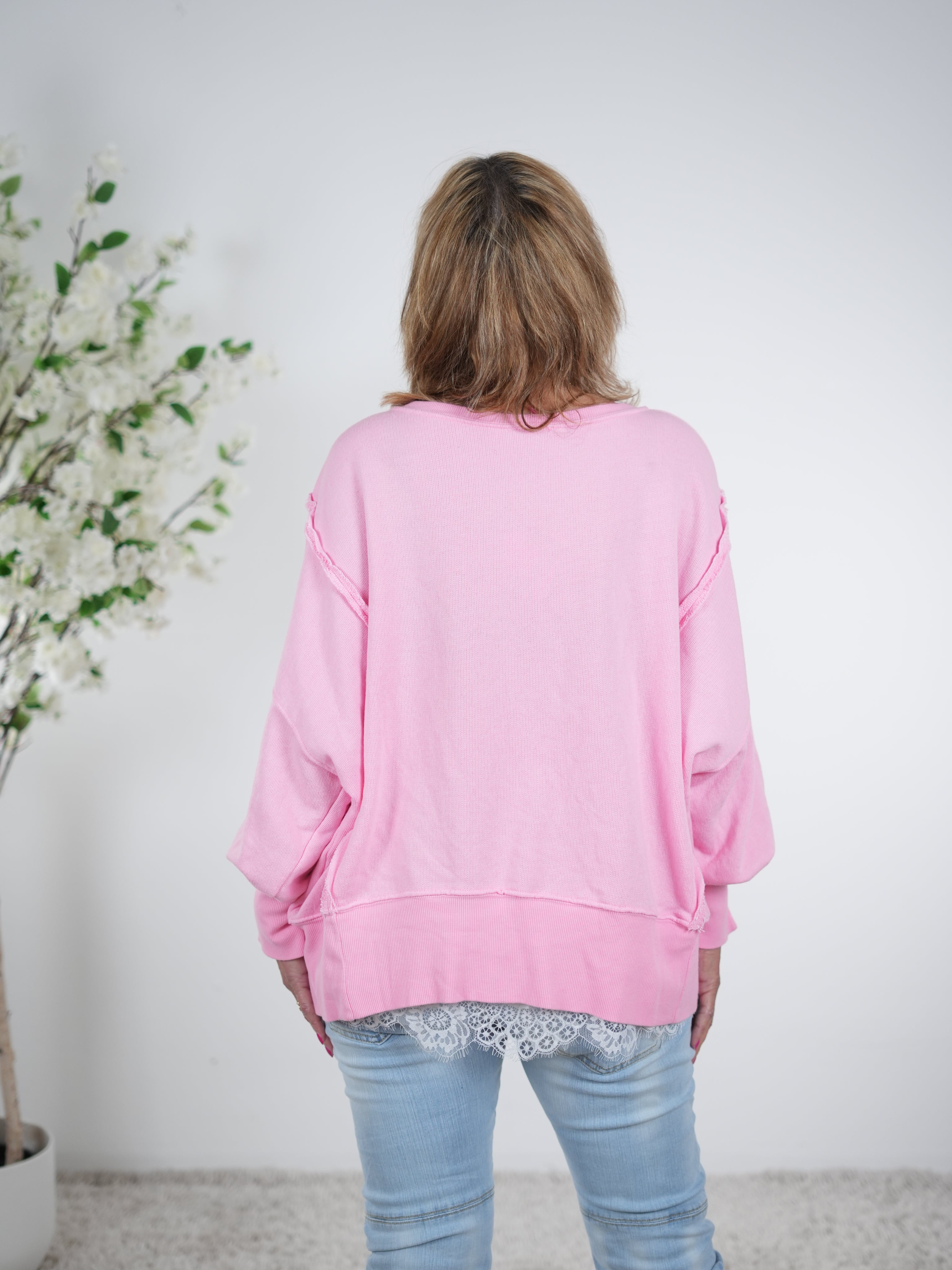 Sweaty mit großem Smiley Print und Rundhalsausschnitt