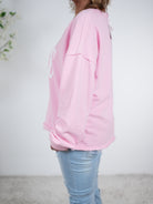 Sweaty mit V-Ausschnitt und Linksärmeln