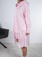 Tunika mit Satin Einsatz