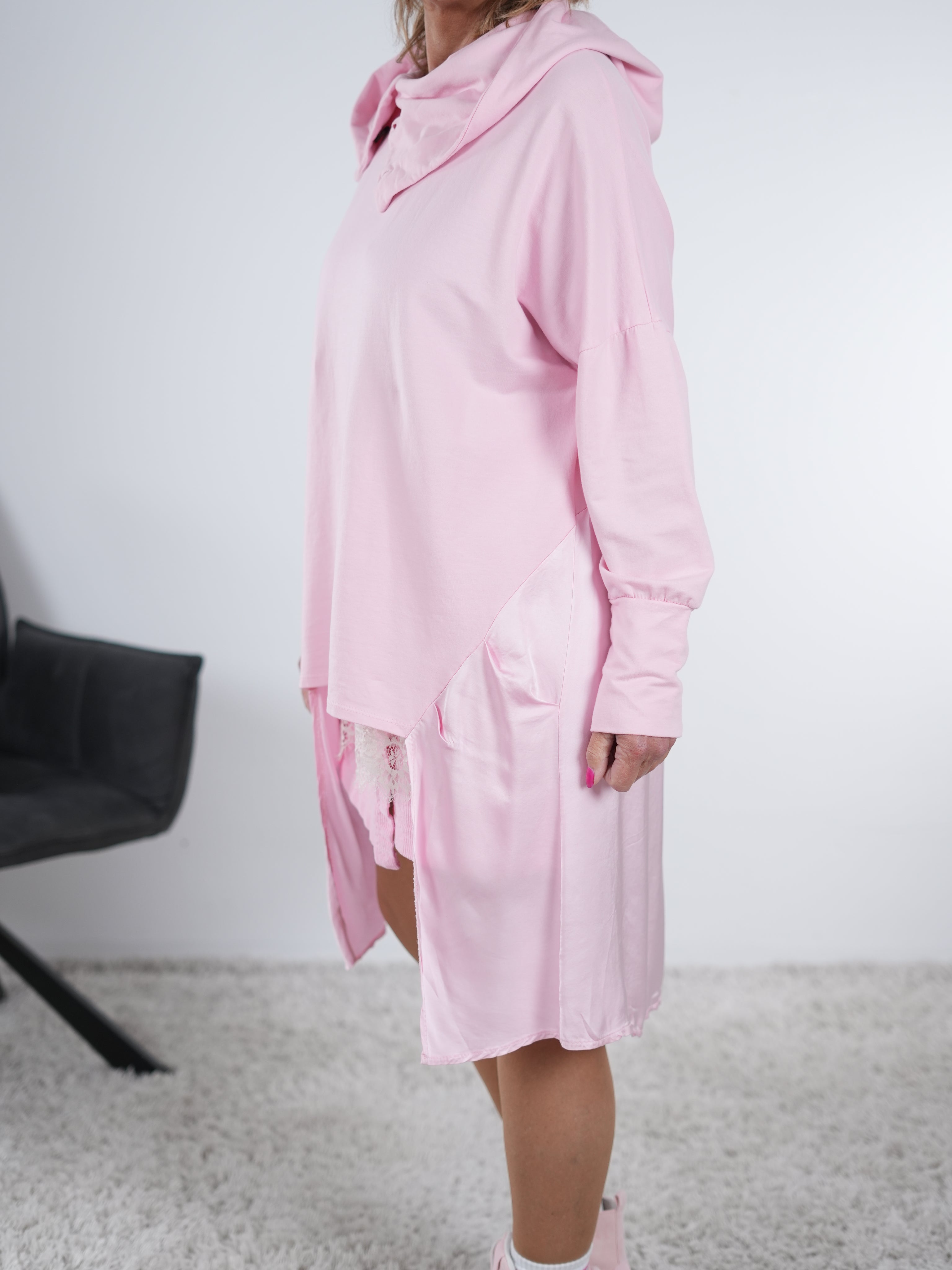 Tunika mit Satin Einsatz