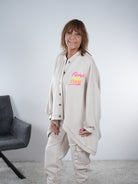 Weiche Jacke im Vokuhila Schnitt