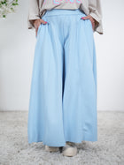 Weiche Palazzo Hose, unifarben