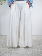 Weiche Palazzo Hose, unifarben