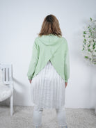 Weicher Hoody mit Plissee