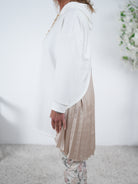 Weicher Hoody mit Plissee