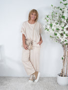 weiches Shirt im Leo Design mit Außennähten