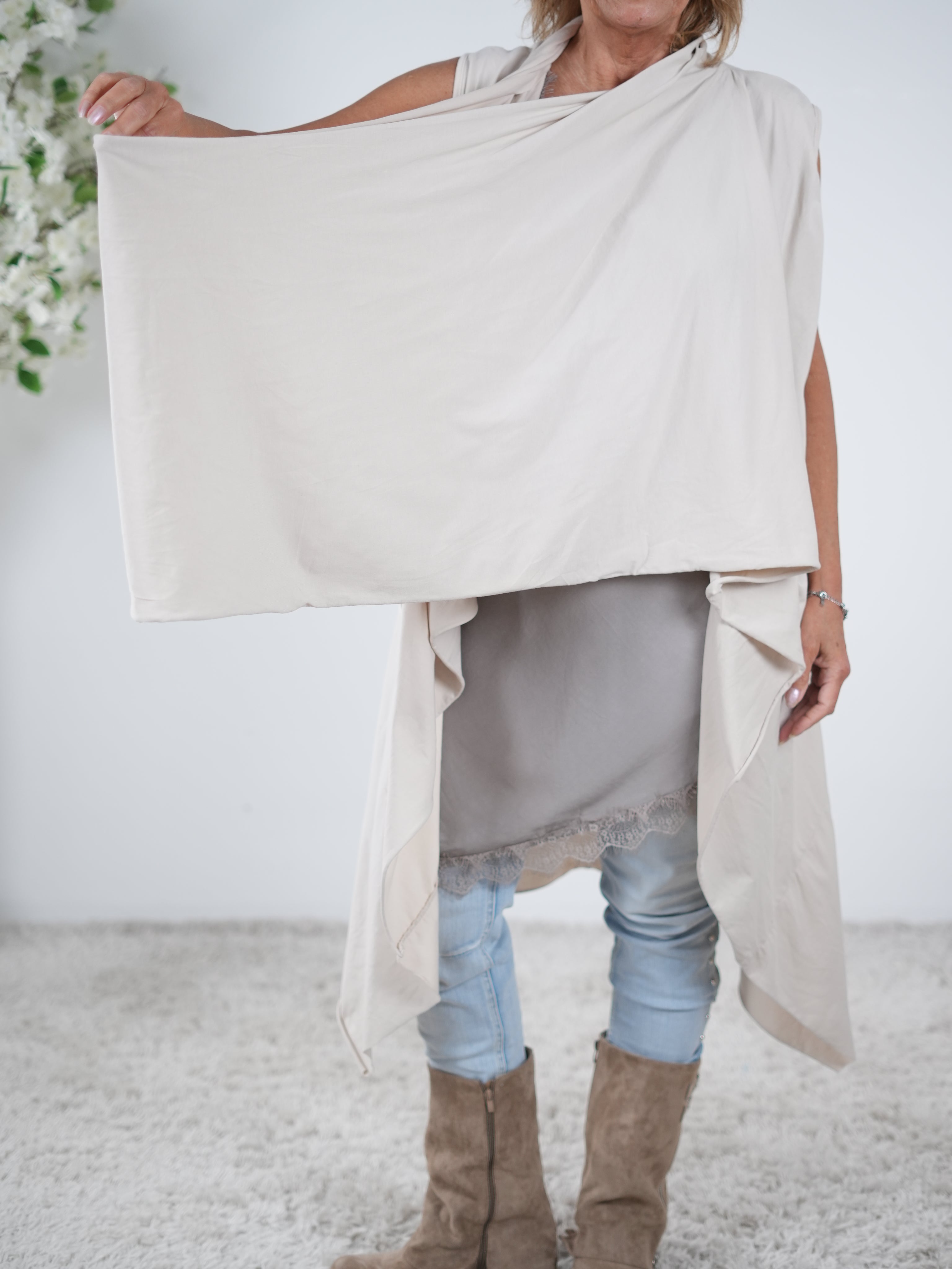 Weste mit Schalkragen