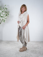 Weste mit Schalkragen