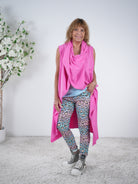 Weste mit Schalkragen One Size (ca bis Gr. 46) Pink