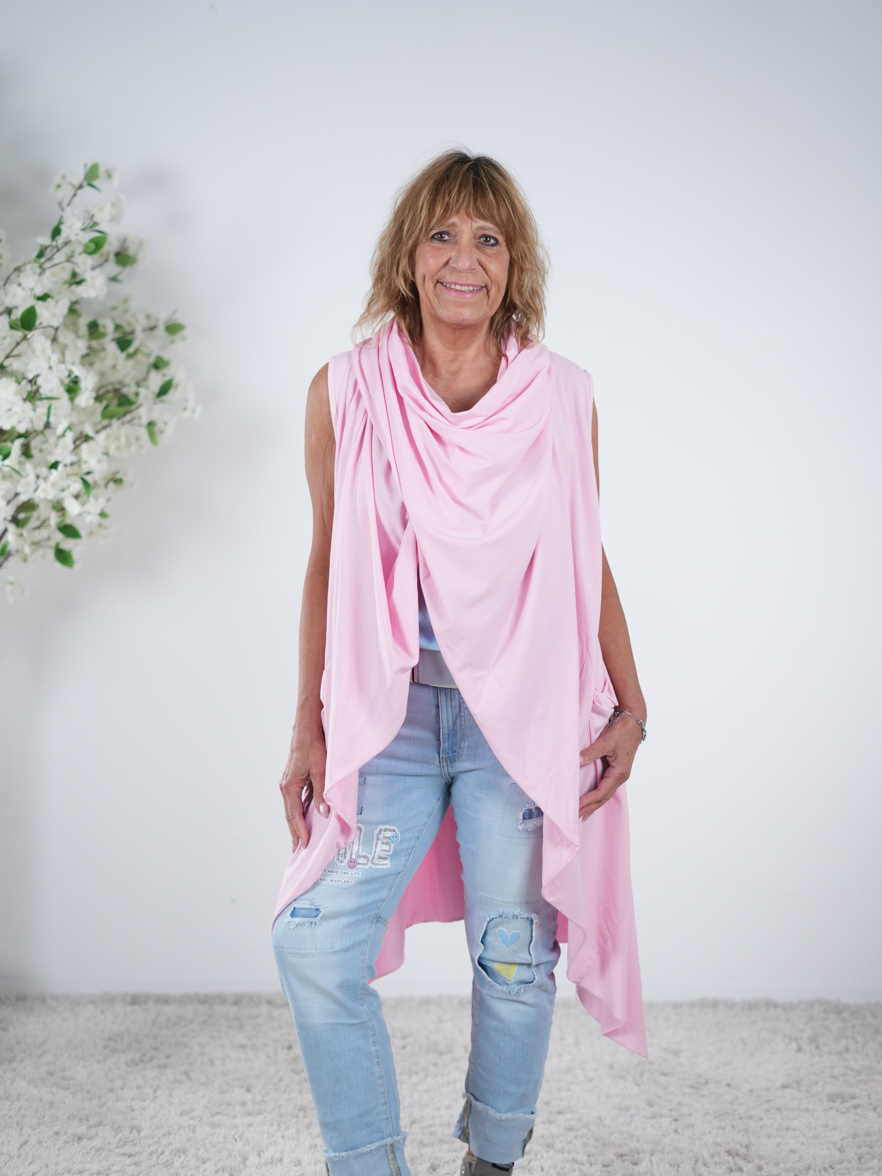 Weste mit Schalkragen