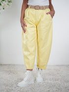 Wide Leg Pants in Kunstleder